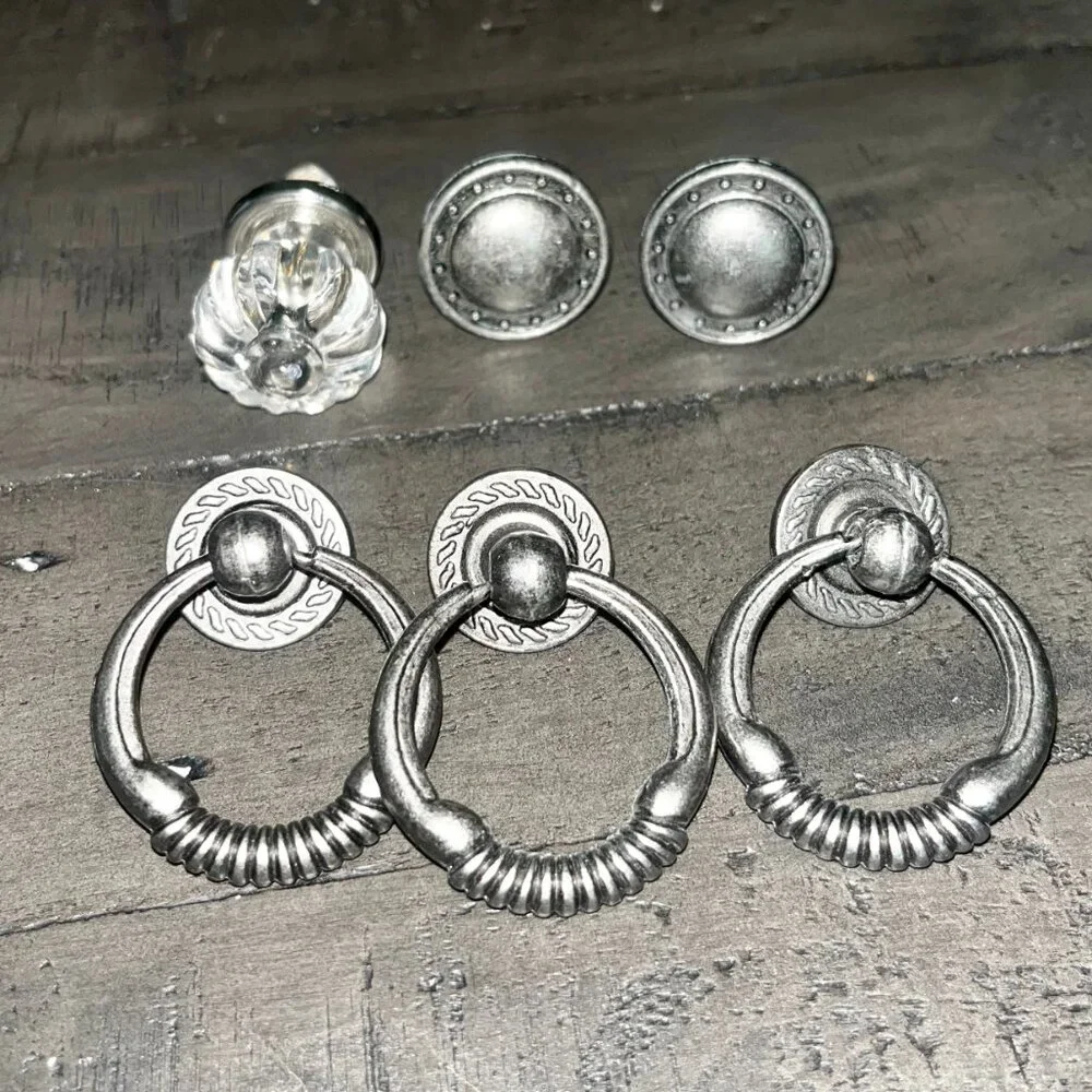 Restoration Hardware Set of 6 Brand New Cabinet/Drawer Pulls Nickel